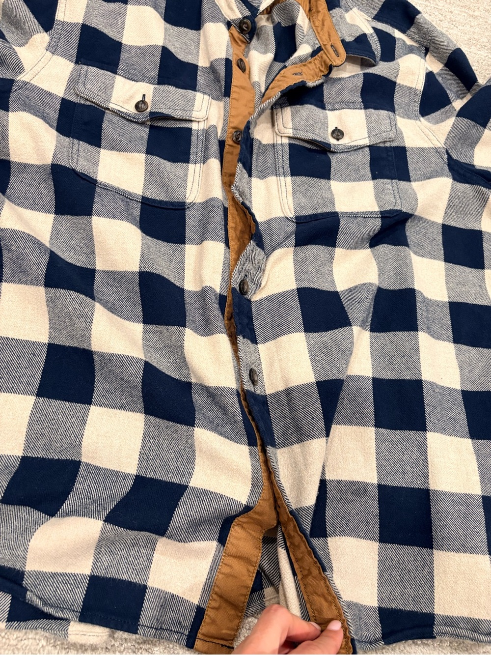 Roots 100% Cotton Buffalo Plaid Flannel Shirt Jacket XL - Picture 9 of 13